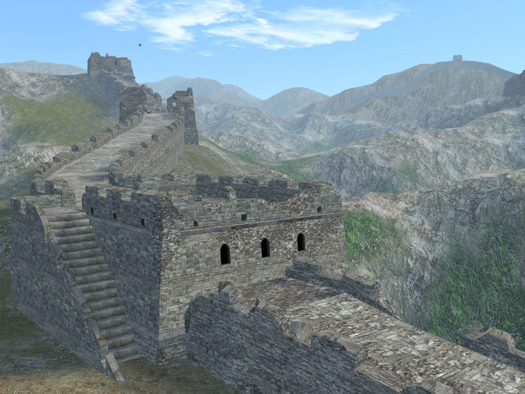 The Great Wall of China is featured in Uncharted Waters Online, 2005 (Koei Tecmo, OGPlanet)
Image Source: http://uwo.ogplanet.com/en/download/multimedia.og